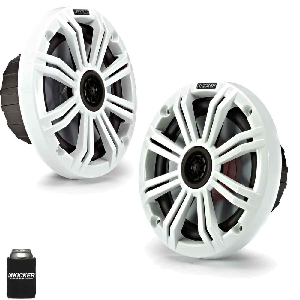 Kicker 6.5″ White Marine Speakers (QTY 2) 1 pair of OEM replacement speakers