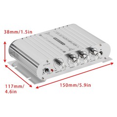 2.1 Bluetooth Stereo Hifi Car Amplifier Amp Sound Speaker EDR Audio LED Home💫
