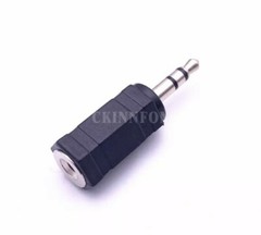 1 PC New 3.5mm Male to 2.5mm Female Stereo Audio Socket Headphone Headset Jack