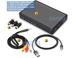 Digital 4.3″ Video Audio Recorder Player Micro SD Input RCA A/V Input 1080P Out