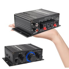 400W 12V 2 Channel Powerful Stereo Audio Power Amplifier HiFi Bass Amp Car Home