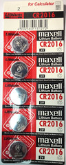 5 PK CR2016 MAXELL (MADE IN JAPAN) DL2016 ECR2016 (GREAT EXP 12/2034) FREE TRACK