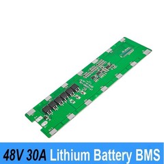DIY 48V 13S 5P Lithium Battery Box Pack with 48V 30A BMS + Holder & Nickel Kits