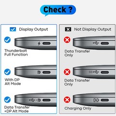 UANTIN USB C to HDMI Cable 6Ft | 4K High-Speed 3.1 Type-C 6FT, Gray