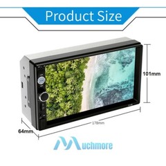 7″ Double 2Din Touch Screen Car Stereo Radio For Apple Carplay Android Auto+Cam
