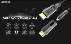 50ft Fiber Optic HDMI Supports 4K60Hz, 4:4:4, 18Gbps, HDR, Dolby Vision, HDCP…