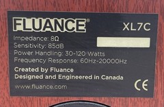 Fluance XL7C High Performance Two-way Center Channel Speaker for Home Theater