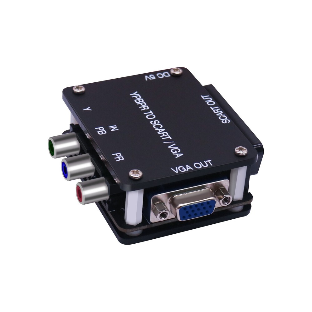 Game Video Transcoder YPBPR to Vga Rgbs SCART/VGA Support Signal Inputs
