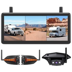 AUTO-VOX WF4 Wireless RV Camera System For Driving &Reversing 7.2″ 1080P Monitor
