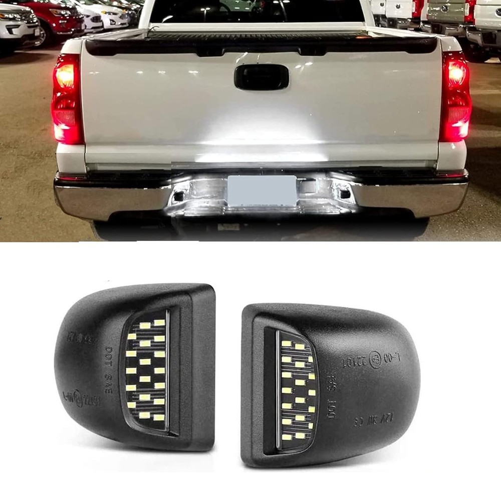Bright White LED Tag License Plate Light Assembly For Chevy Silverado 1500 99-13