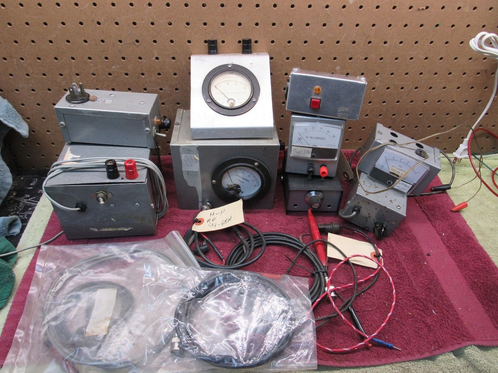LOT Vintage Home Brew Frankenstein Electronics Projects HAM Audio Radio Devices