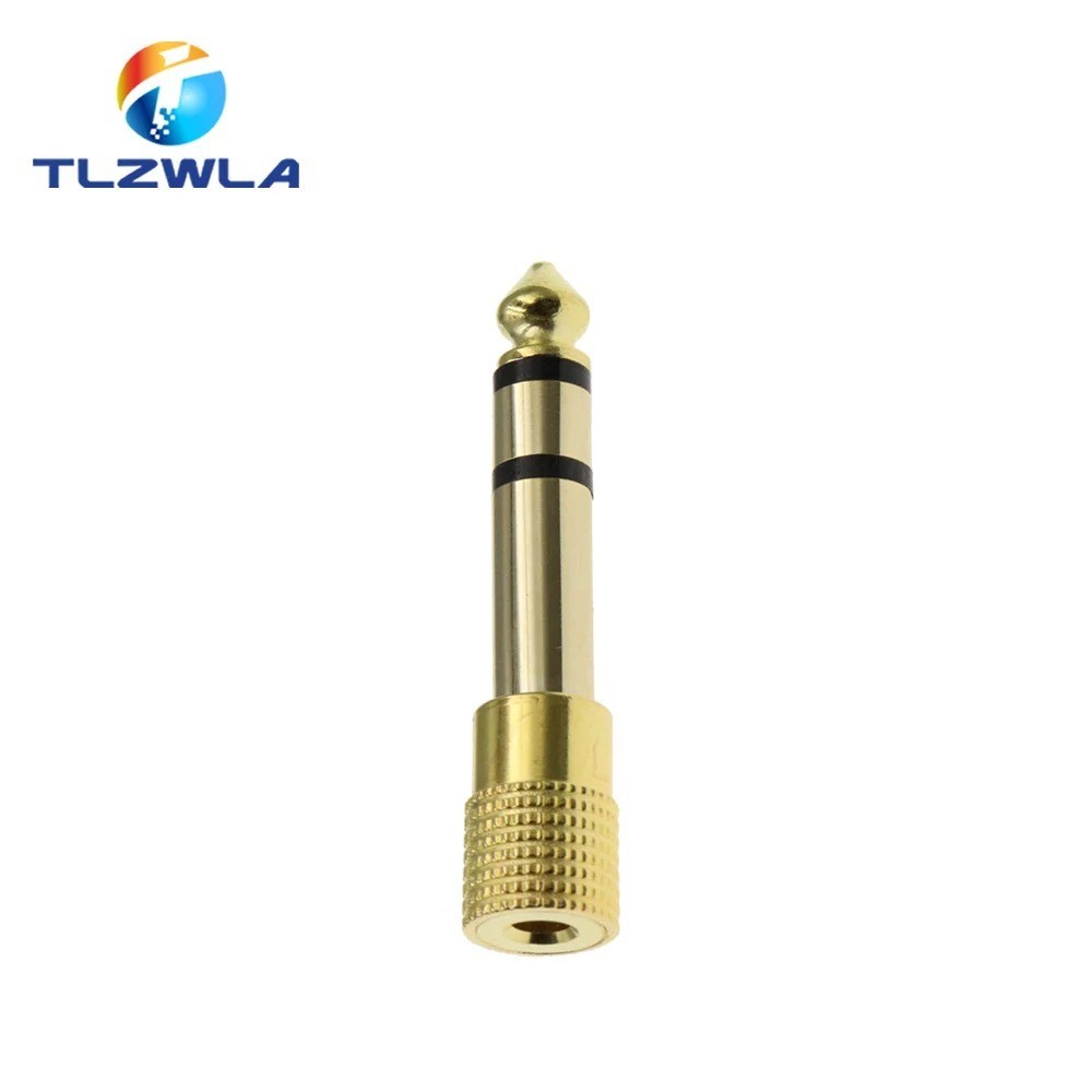 TRS Stereo Audio Headphone Adapter 6.35mm 1/4″ Female to 3.5mm 1/8″ Male Jack