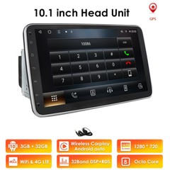 Octa Core 10.1″ Rotatable Android 10 2Din Car Stereo Radio DSP WiFi GPS CarPlay