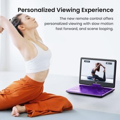 ieGeek 15.9″ Portable DVD Player with 14.1″ Large HD Screen, Region Free 6 Hours