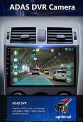Android 15+CAM Carplay For Toyota Corolla 2009-2013 GPS Nav Car Stereo Radio SWC