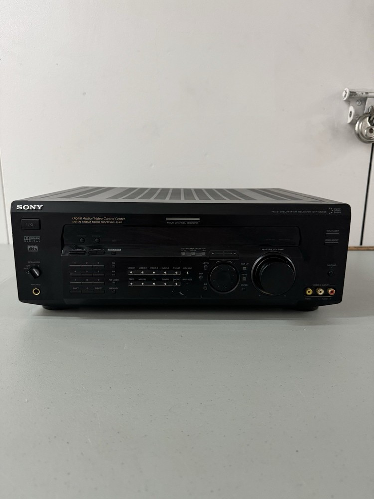 Sony STR-DE935 FM AM Dolby Digital DTS Receiver Tested Powers On