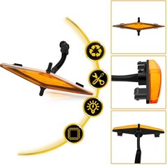 LED Grill Lights for 2014-2019 Toyota 4Runner Amber Light with housing