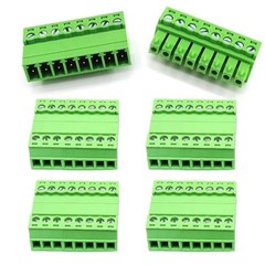 5 Set 8 Pin 3.81mm Pitch Screw Terminal Block Connector for 28-16AWG, 8 pin