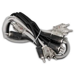 DS18 R2M12M/SLV Level 2 RCA 100% Copper OFC Y Connector 2 MALE to 12 MALE 1.5 FT