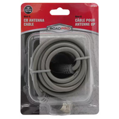 NEW Durable 18 ft RG8X Coax Cable PL259 Ends Low Loss CB Antenna Cable Gray