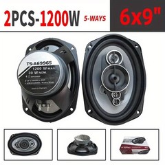 5-way 6×9-in Car Audio Stereo Coaxial Speakers: 1200W Max Watts Pair 6″ X 9″