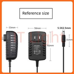 DC 3V 5V 6V 9V 12V 24V / 2A ,5.5mm x 2.5mm Center Positive Power Adapter Charger