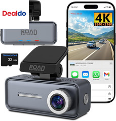 4K Mini Dash Cam Front，Front Dash Camera for Cars，Wifi Car Camera with Voice Con