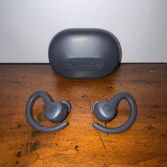 JLab JBuds Air Sport Earbuds Black Wireless Charging Case EUC