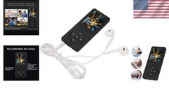 Portable Music Player: 8GB Memory, 64GB Expandable, 30 Hours Playback, FM Radio