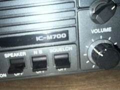 Icom IC-M700 HF Marine SSB Transceiver w Mic VTG Tested Made in Japan Works
