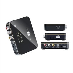 NFC Bluetooth 5.0 Transmitter Receiver Wireless 3.5mm AUX to 2RCA Audio Adapter