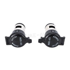 Pair DC 12V 120W Car Cigarette Lighter Female Power Outlet Socket Replacement