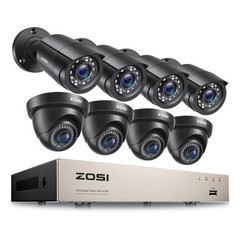 ZOSI 5mp Lite 8CH DVR 1080p Security Camera System Outdoor H.265+ Home CCTV Kit