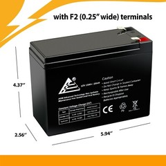 ExpertBattery 2 Packs of 12V 10Ah Battery for EZIP Scooter 4.0, 400, 450, 500