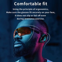 Polarized Sport Sunglasses With Bluetooth UV400 Hi-Fi Music for Running&Cycling