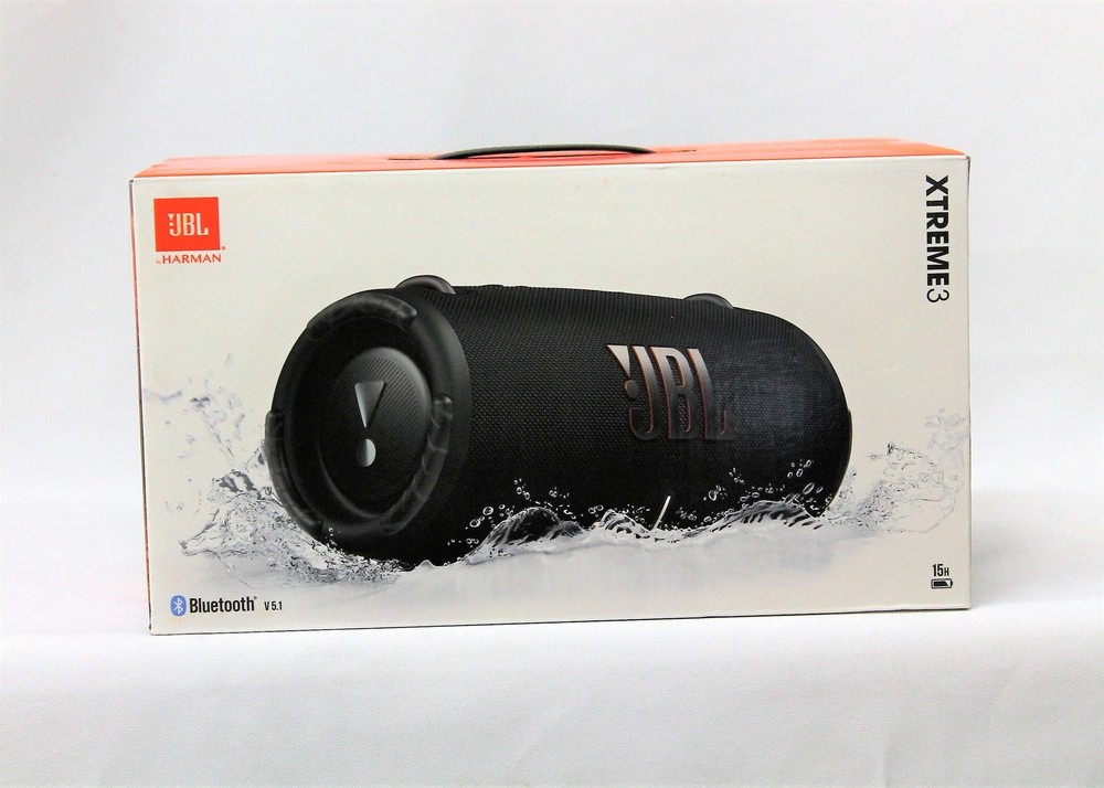 JBL JBLXTREME3BLKA Xtreme 3 Portable Wireless Bluetooth Speaker, Black