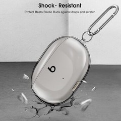 Clear Case for New Beats Studio Buds + 2023 Shockproof Earbuds Protective Cover