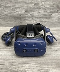HTC Vive Pro HMD OLED Virtual Reality VR Headset only Cleaned