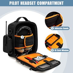 Pilot Headset Bag, Aviation Headset Case, Pilot Bag with Top handle and Detac…