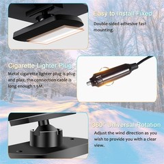1200W Heater Portable Heating Cooling Fan Defroster Demister for Car Truck 12V