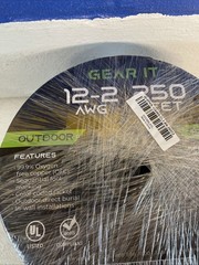 GearIT 12/2 AWG Outdoor OFC CL3 Speaker Wire 250ft Spool Brown New
