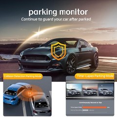 Easy-To-Install Easy-To-Use Waterproof Front and Rear Dual-Camera 1080P Dash Cam