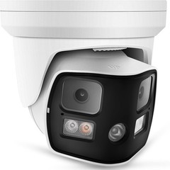 4K 8MP Dual Lens POE IP Camera 180° Panoramic Color Night Vision Metal Housing