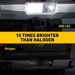 For 2014-2020 Chevrolet Silverado/GMC Sierra 2PCS White LED License Plate Light