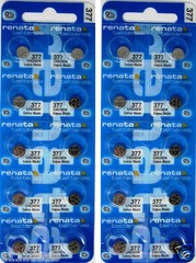 20 Pcs 377 Renata Watch Batteries SR626SW 0% MERCURY FREE SHIP