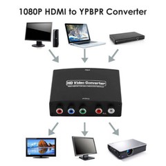 HDMI-compatible to YPBPR Component Converter 1080P Video R/L Audio Adapter