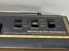 ION Audio Retro Glow Black / Gold – Translucent Bluetooth Cassette Boombox
