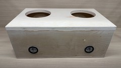 2X12″ HEAVY DUTY Birch Double Baffle Vented Subwoofer Box Ported Enclosure