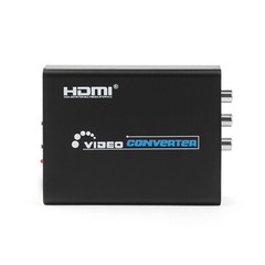 HDMI to 3 RCA AV +S-Video CVBS Composite R/L Audio 1080P Converter US Plug Power