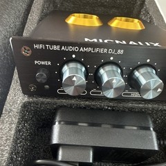 MICNAUX DJ_88 Hi-Fi Tube Amplifier Class A 2Ch Black/Gold RCA In/Out